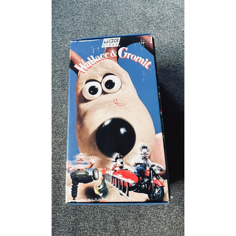 BBC Wallace & Gromit VHS Box Set Kids N/A Multicolor 3-Tape Collection Vintage